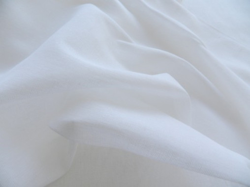 lfm / Schleiernessel, 3m breit, weiss, Baumwolle, 90g/m2, flammhemmend